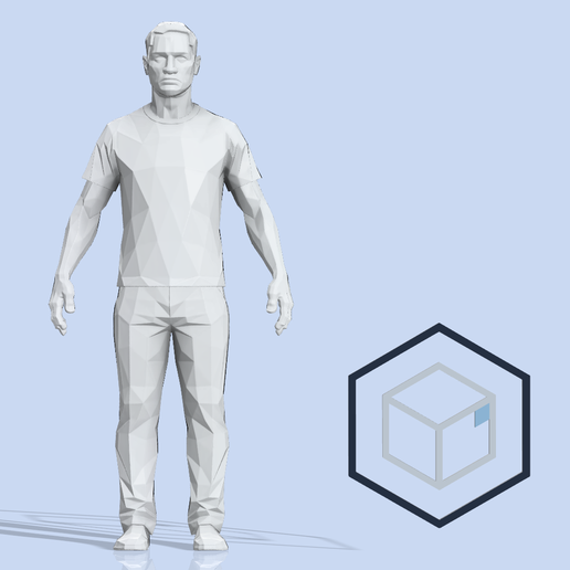 🗿 Standing Human – Neutral Pose・Free STL File for 3D printing・Cults