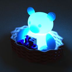 imagen-1.jpg Bear lamp with basket for 3D printing STL-3DM-OBJ