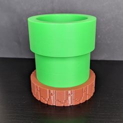 PXL_20210707_093808936.jpg STL file Mario Pipe plant pot・3D print model to download
