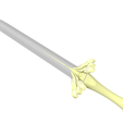 Azreals-Blade-alone.png Azrael's Blade | Lucifer Flaming Sword | Unique x3 Part Design | Wall Mount or Plinth Available | By Collins Creations 3D