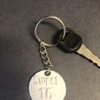 sweet-16-keychain-with-keys.jpg Sweet 16 keychain/ chain pendant.