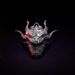 Snake-Dragon-Pendant2.png STL file Realistic Snake Dragon Pendant・3D printable design to download
