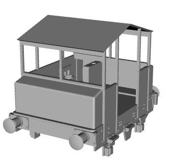 🚂 Standard Gauge Simplex Loco (final one built) 1/76 scale・ 3D File for ...