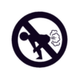 NoFartSign-Black_2to3mm_NormalSystem.stl STL-Datei No Fart Sign - MMU ready kostenlos・Vorlage für den 3D-Druck zum herunterladen