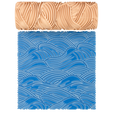z1.png Textura de olas oceánicas en movimiento Archivo STL - Patrón sin fisuras - Descarga digital