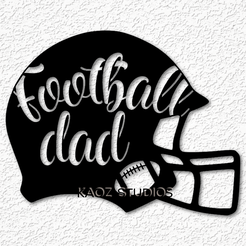 project_20240609_0947372-01.png Football Dad wall art fathers day wall decor 2d art