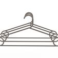 Low-Poly-1.jpg Plastic Clothes Hanger