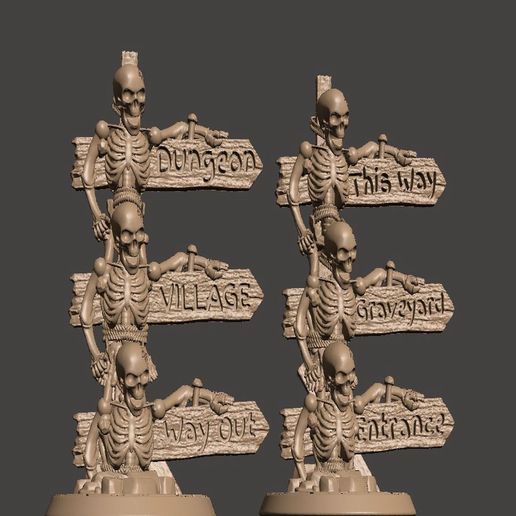 Thnkyou6.JPG Fichier STL gratuit Panneau squelette de 28 mm pour morts-vivants・Modèle pour impression 3D à télécharger, BigMrTong