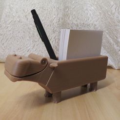 hippo01.jpg STL file Hippo memo box, an Easter gift・3D print model to download