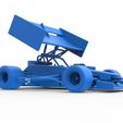 74.jpg Diecast Supermodified front engine Winged race car V2 Scale 1:25