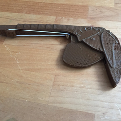 Capture d’écran 2017-05-09 à 15.24.39.png Free STL file One peace rubber gun with trigger for loom bands・3D printable model to download