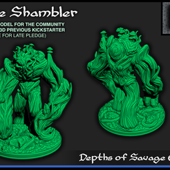 shambler.png Fichier STL gratuit The Shambler - Jeu en 28mm - Les profondeurs de l'atoll sauvage・Modèle à télécharger et à imprimer en 3D