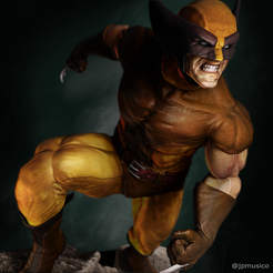 render03.png Wolverine - Classic Brown 3D print mode