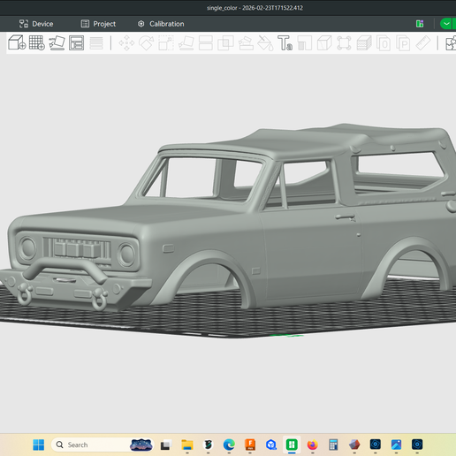 1974 International Scout soft top, hollow body, clean no interior, rc trucks, crawlers, scale models