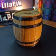 Бочка-5.jpg Cracker and Candy Bin / Wooden Barrel / Vase / Container in the form of a Wooden Barrel