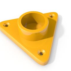 support_tringle.jpg Free 3D file Curtain rod support・Object to download and to 3D print