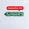 07-100.jpg MINECRAFT Customizable Keychain