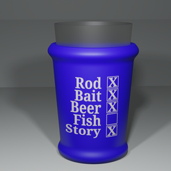 Can Koozie With Lighter holder by Mohawkmade, Download free STL model