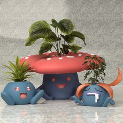 Oddish Pokemon 3D Model in Cartoon 3DExport