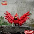 g.jpg Print In Place Cute Flexi Cardinal Bird