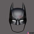 01.jpg Batman Helmet-The Batman 2021-Robert Pattinson-DC comic Fan Art 3D print model