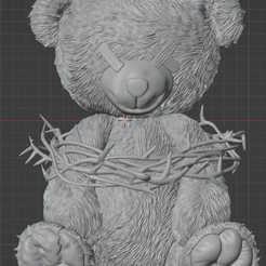 teddy.png Free STL file Halloween Teddy Bear・Model to download and 3D print