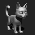 3.jpeg Gato dos desenhos animados para impressão 3D Modelo de impressão 3D