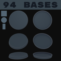 Hollow_Bases_Main_Image.png 3D file Hollow Bases・Model to download and 3D print