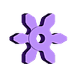 Gear6m1P_Sat.stl Spinning top Life Counter (stackable).