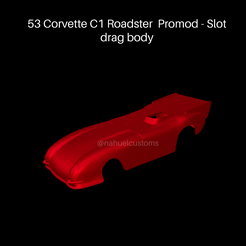 Nuevo-proyecto-2021-12-13T174332.250.png Télécharger fichier STL 53 Corvette C1 Roadster Promod - Carrosserie de drague Slot • Plan à imprimer en 3D, ditomaso147