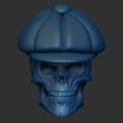 Shop2.jpg Skull with Irish cap, hollow inside, closed eyes