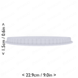 round_scalloped_215mm-cm-inch-side.png Round Scalloped Cookie Cutter 215mm