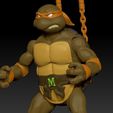 ScreenShot593.jpg Michelangelo TMNT 6" Action Figure for 3d printing.