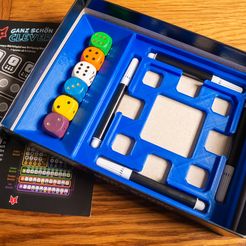 clever_game_2.jpg STL-Datei Ganz Schön Clever - Silbernes Tablett und Boxeinsatz - Das ist ziemlich clever!・Vorlage für 3D-Druck zum herunterladen