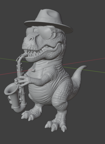 t-rex saxofonista 🎷