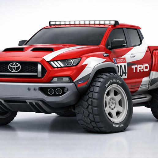 2027 Tacoma Concept– WACKY WHEELS TOONED STL