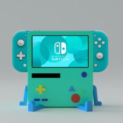dock-switchlite.jpg 3D file BMO Stand for Nintendo switch (Lite)・3D printer model to download