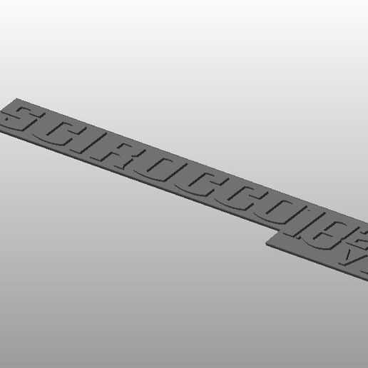 scirocco 1.8 20v.JPG Télécharger fichier STL logo scirocco 1.8 20v mk1 • Objet imprimable en 3D, j3d