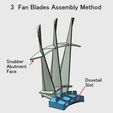 2-Fan-Snubber-Assy01.jpg Jet Engine Component; Fan, Metal Blade with Snubber
