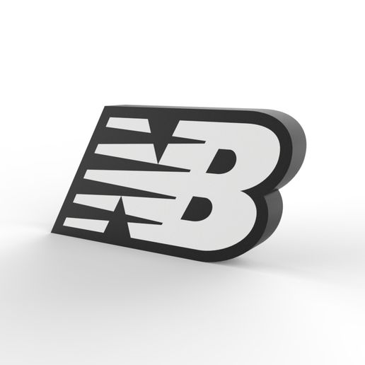🆕 NEW BALANCE LOGO LUMINÁRIA LÁMPARA LED (V1)・Archivo STL para