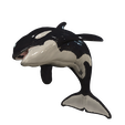 PNG.png ORCA Killer Whale Dolphin FISH sea CREATURE 3D ANIMATED RIGGED MODEL