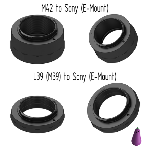 👴 OLD LENS ADAPTER M42 L39 (M39) TO SONY E-MOUNT (NEX)・ STL File