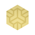Untitled.png Hexagon 3 Clay Cutter - Embossed STL Digital File Download- 8 sizes and 2 Cutter Versions