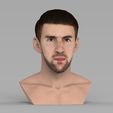 untitled.1429.jpg Michael Phelps bust ready for full color 3D printing