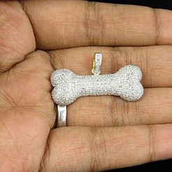 p=1-3.jpg COLGANTE DE DIAMANTES HUESO DE PERRO