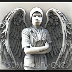 1.png Fichier 3D Modèle 3D Fichier STL pour CNC Router Laser & 3D Printer Angel Doctor・Design imprimable en 3D à télécharger