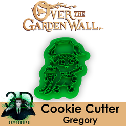 Marketing_Gregory.png STL file GREGORY COOKIE CUTTER / OVER THE GARDEN WALL・3D printable model to download