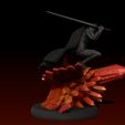 WIP14.jpg Berserk Guts vs Grunbeld 3d print statue