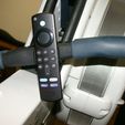 Mounted.jpg Fire Stick Remote Pivoting holder for Rowing Machine