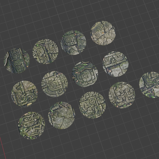 Base Toppers - Jungle Temple 32mm Round